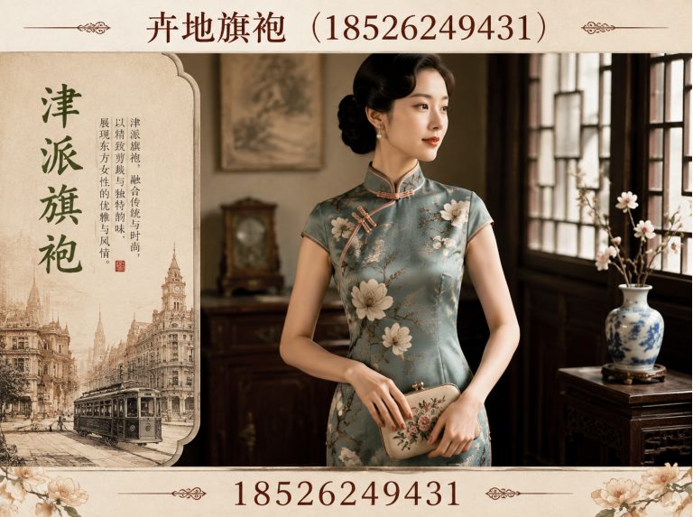 滨海新区新中式旗袍展示图
