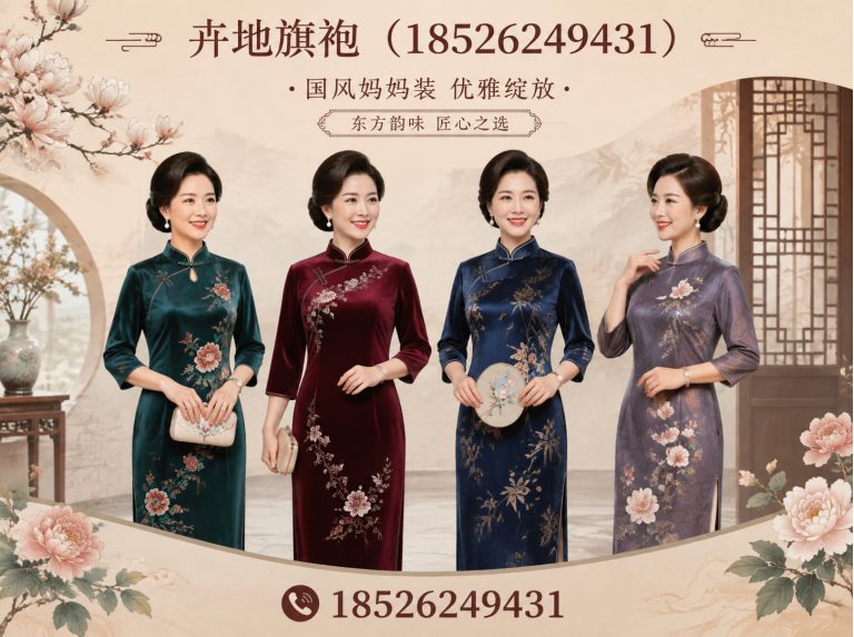 滨海新区手绘旗袍展示图